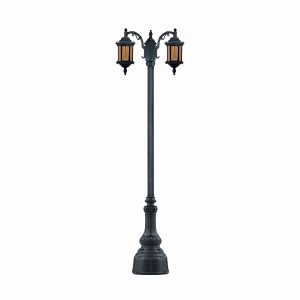 چراغ پارکی دو شاخه سورنا کوتاه سرپایین شاخه L