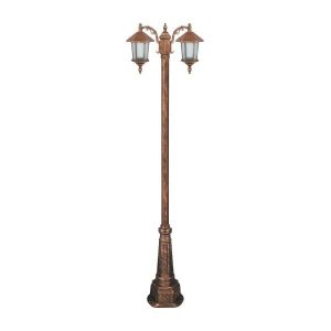 چراغ پارکی دو شاخه ویکتوریا سرپایین شاخه L