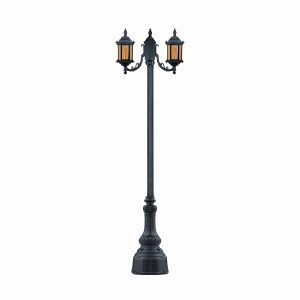 چراغ پارکی دو شاخه سورنا کوتاه سربالا شاخه L