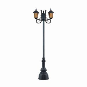 چراغ پارکی دو شاخه سورن کوتاه سربالا شاخه S