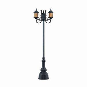 چراغ پارکی دو شاخه سورنا کوتاه سربالا شاخه P