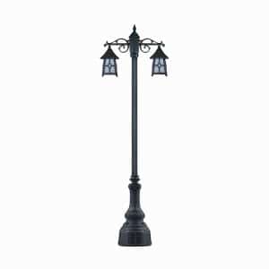 چراغ پارکی دو شاخه کلبه سرپایین شاخه T