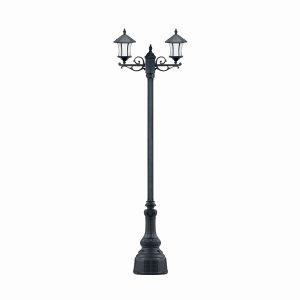 چراغ پارکی دو شاخه ویکتوریا کمرباریک سربالا شاخه T