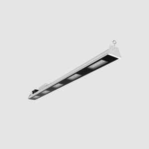 يونيلايت - چراغ LED خطي (IP65) روكار/آويز با توان 200 وات، 31000 لومن دماي رنگ نور 4000 كلوين به طول 145 سانتي متر ، لنز و پخش نور M
