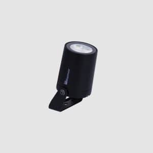 آتريا - چراغ پروژكتوري اسپات LED با (IP66) و توان 6 وات، 550 لومن قطر 7.5 سانتي متر، دماي رنگ نور 3000 كلوين و لنز N- مشكي