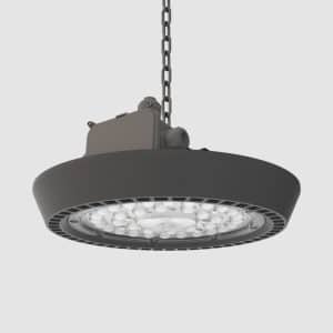 برايلوكس M - چراغ LED آويز ضد نم و غبار (IP65) با توان 150 وات، 24000 لومن، دماي رنگ نور 4000 كلوين و پخش نور متقارن باز – طوسي