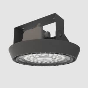 برايلوكس M - چراغ LED روكار ضد نم و غبار (IP65) با توان 150 وات، 24000 لومن، دماي رنگ نور 4000 كلوين و پخش نور متقارن باز – طوسي