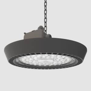 برايلوكس L - چراغ LED روكار ضد نم و غبار (IP65) با توان 200 وات، 33000 لومن، دماي رنگ نور 4000 كلوين و پخش نور متقارن باز – طوسي